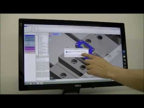 Edgecam workflow driven by touchscreen interface