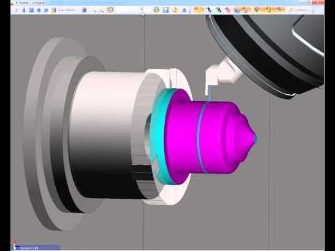 partial machining of nozzle