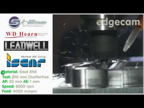 Edgecam Waveform Roughing with WD Hearn Machine Tools and ISCAR tooling