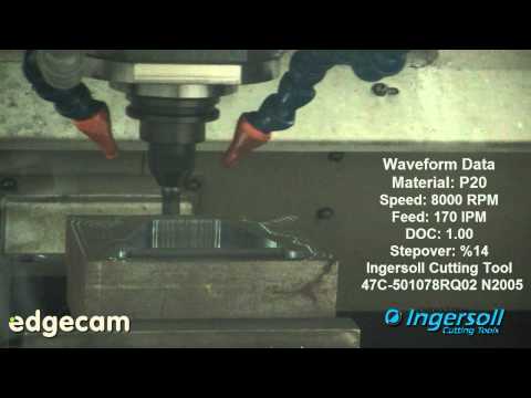 Edgecam Waveform - Cutting P20 Using Ingersoll Tooling