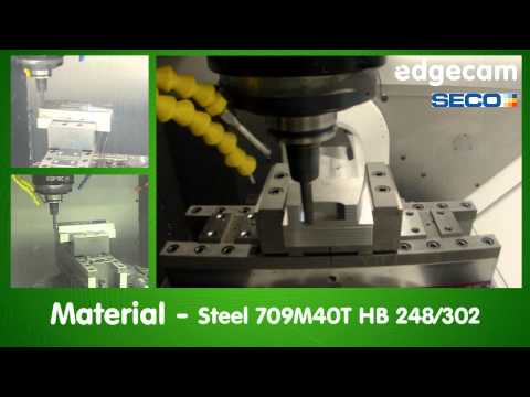 Edgecam Waveform roughing and 5-axis milling - Mikron HMP600 U